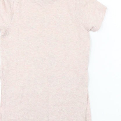 Matalan  Girls Pink   Basic T-Shirt Size 6 Years