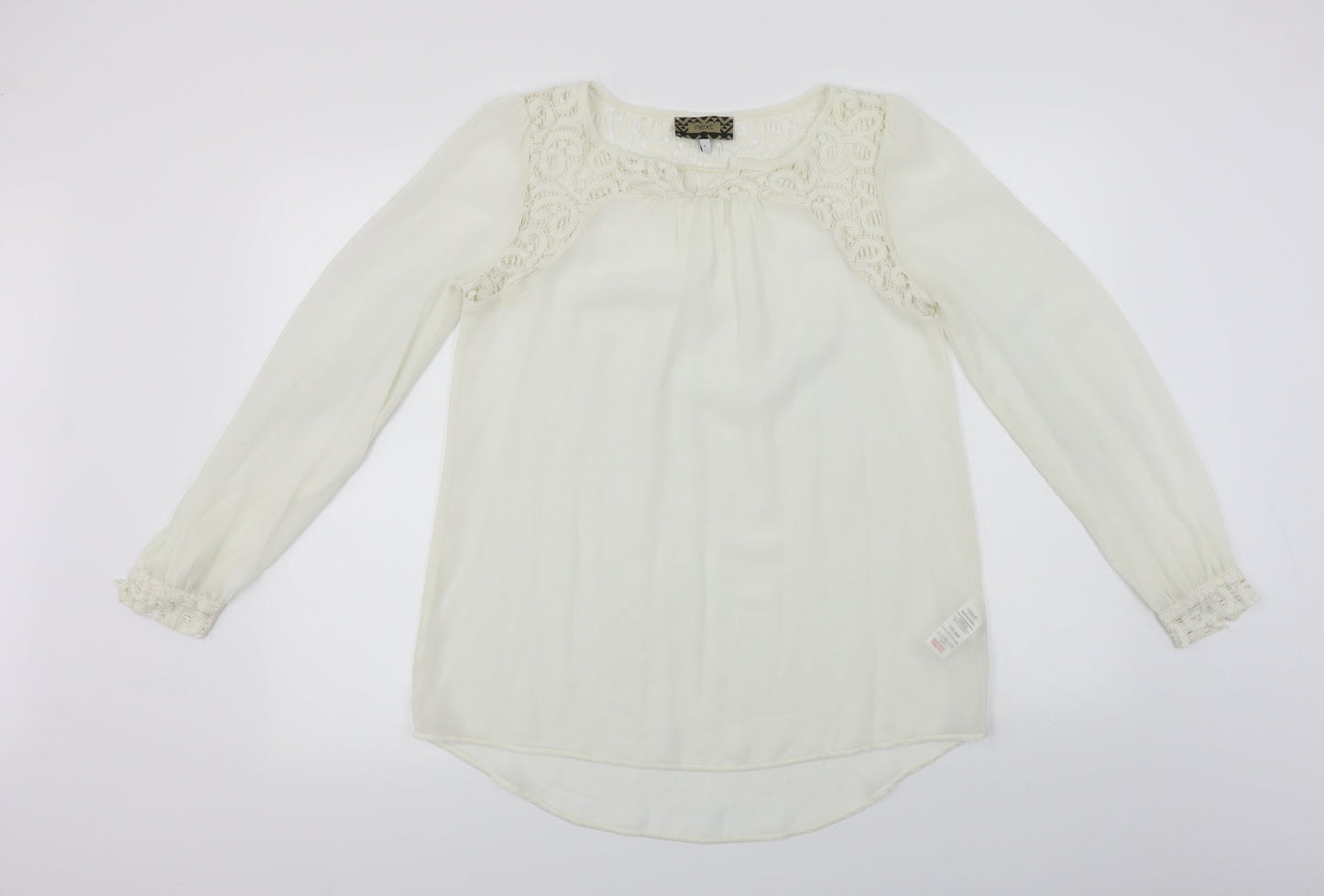 Womens UK Size 8 NEXT Ivory Basic Blouse