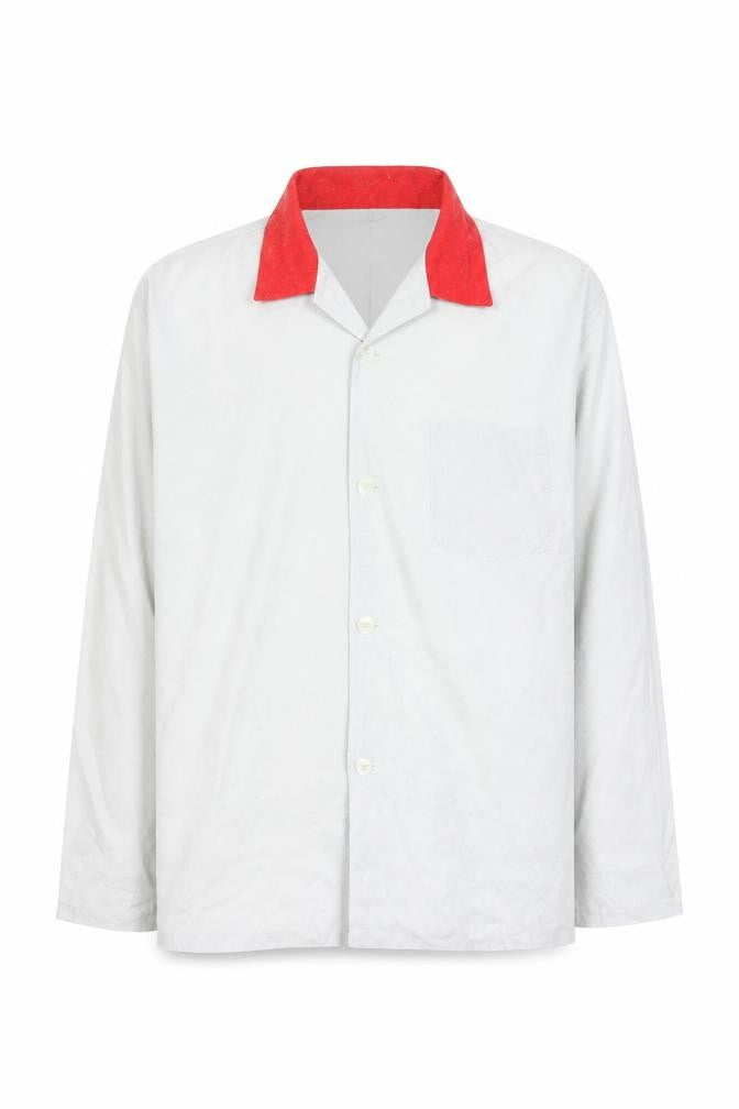 Mens UK Size L johns crafts Ivory  Button-Up Long Sleeve Casual Shirt