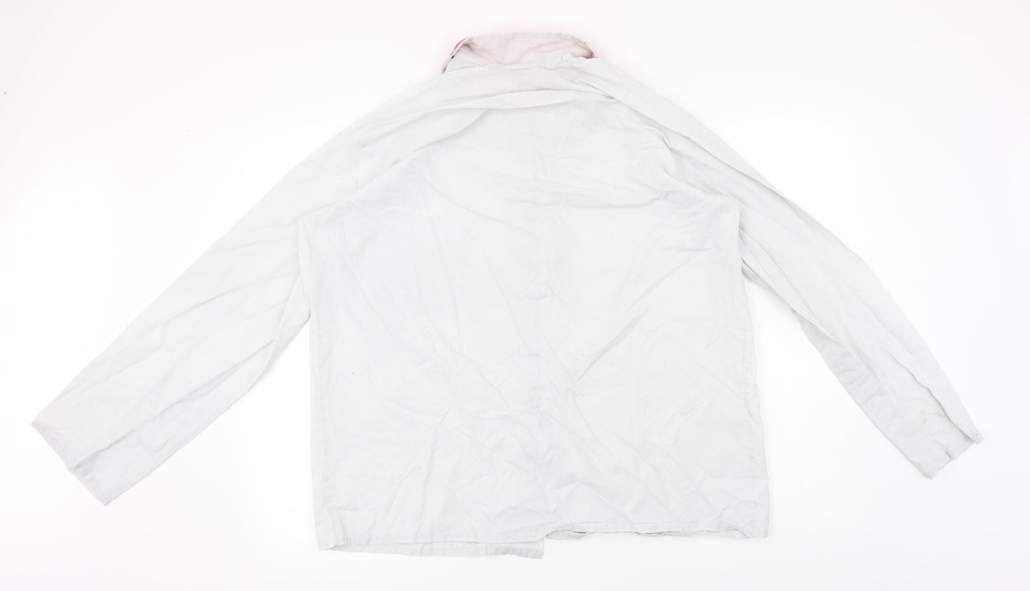 Mens UK Size L johns crafts Ivory  Button-Up Long Sleeve Casual Shirt