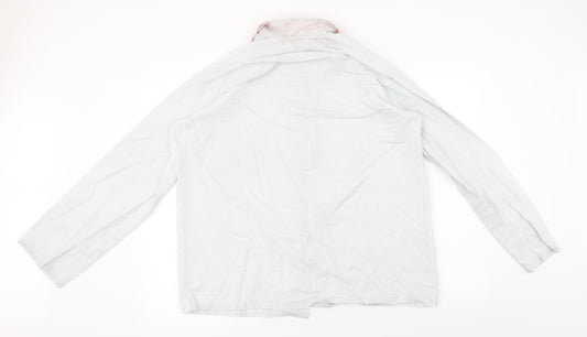 Mens UK Size L johns crafts Ivory  Button-Up Long Sleeve Casual Shirt