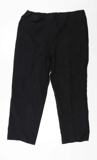 Womens UK Size 36 in Preworn Regular Fit  Black Trousers