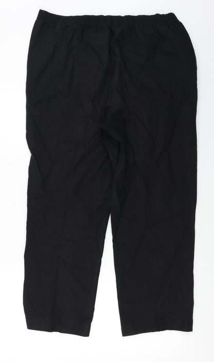 Womens UK Size 36 in Preworn Regular Fit  Black Trousers