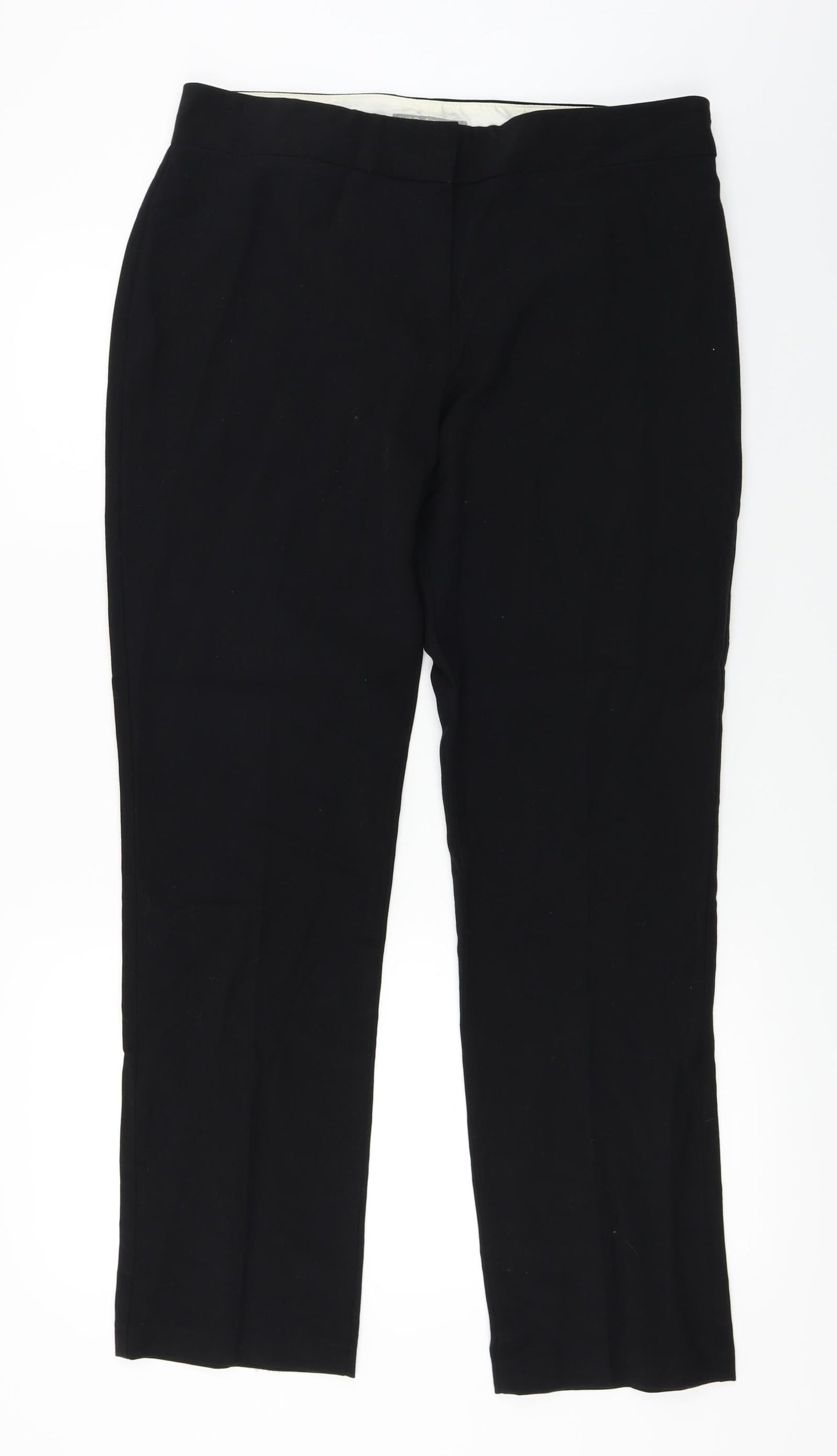 Womens UK Size 14 Marks and Spencer Regular Fit  Black Trousers