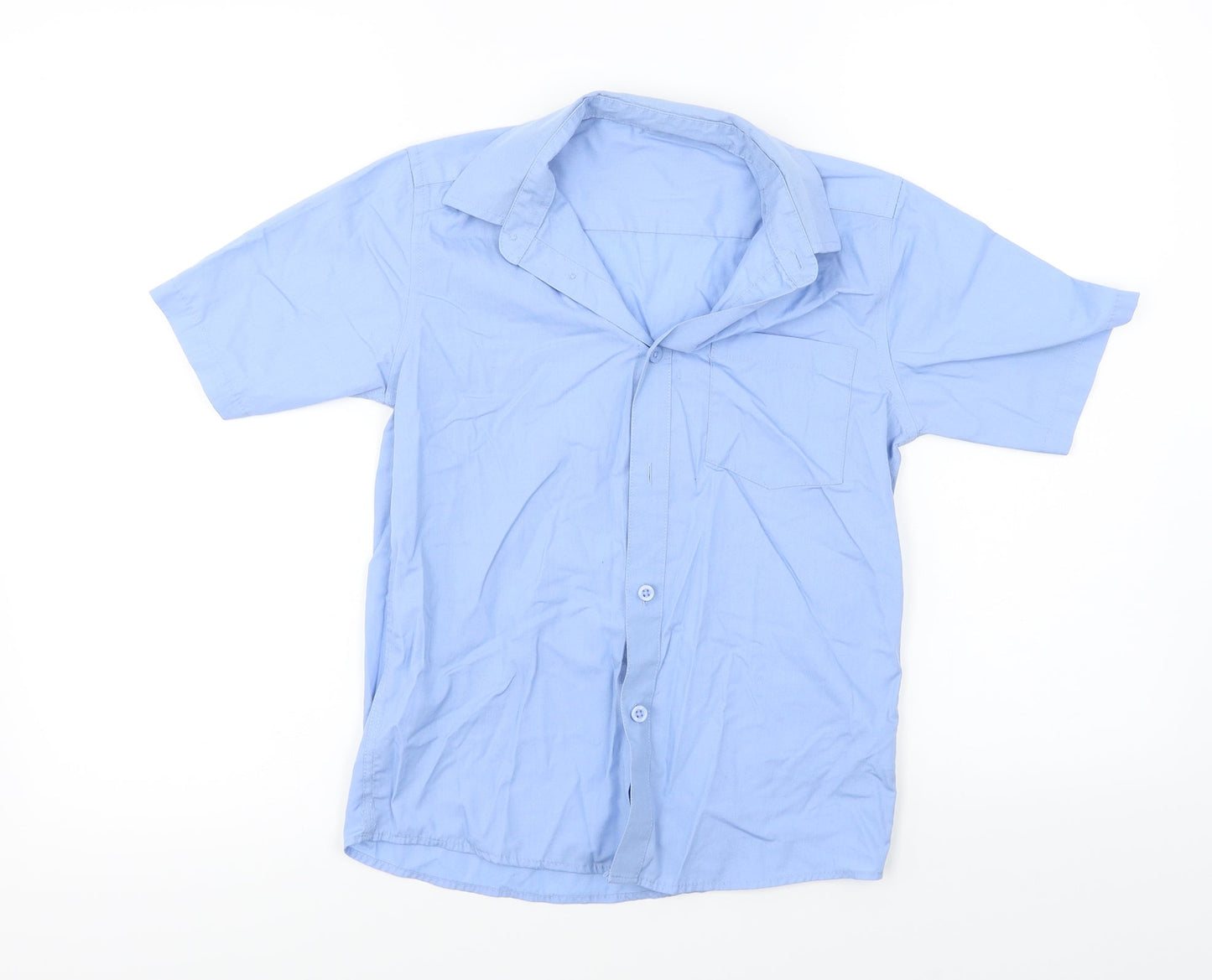TU Boys Blue   Basic Button-Up Size 9 Years