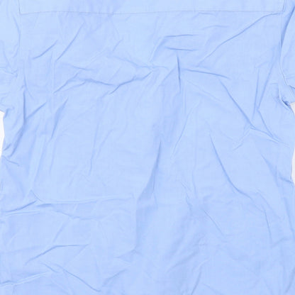TU Boys Blue   Basic Button-Up Size 9 Years
