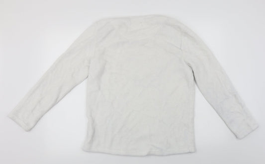 love to lounge    Womens White   Pullover Jumper Size M