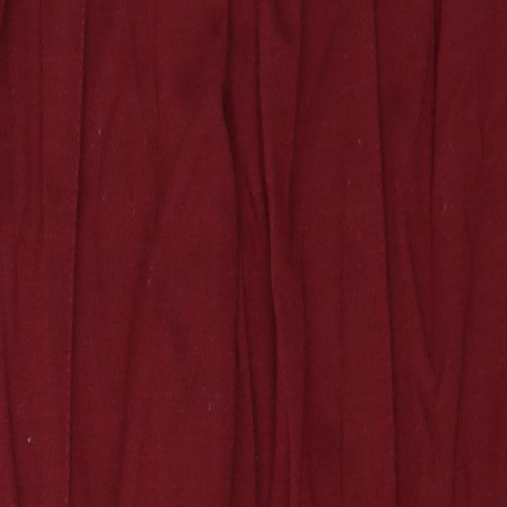 Amber Womens Red   Trousers  Size 24 in L23 in