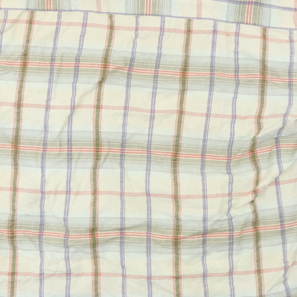 Mens UK Size M Cotton Traders Yellow  Button-Up Short Sleeve Casual Shirt