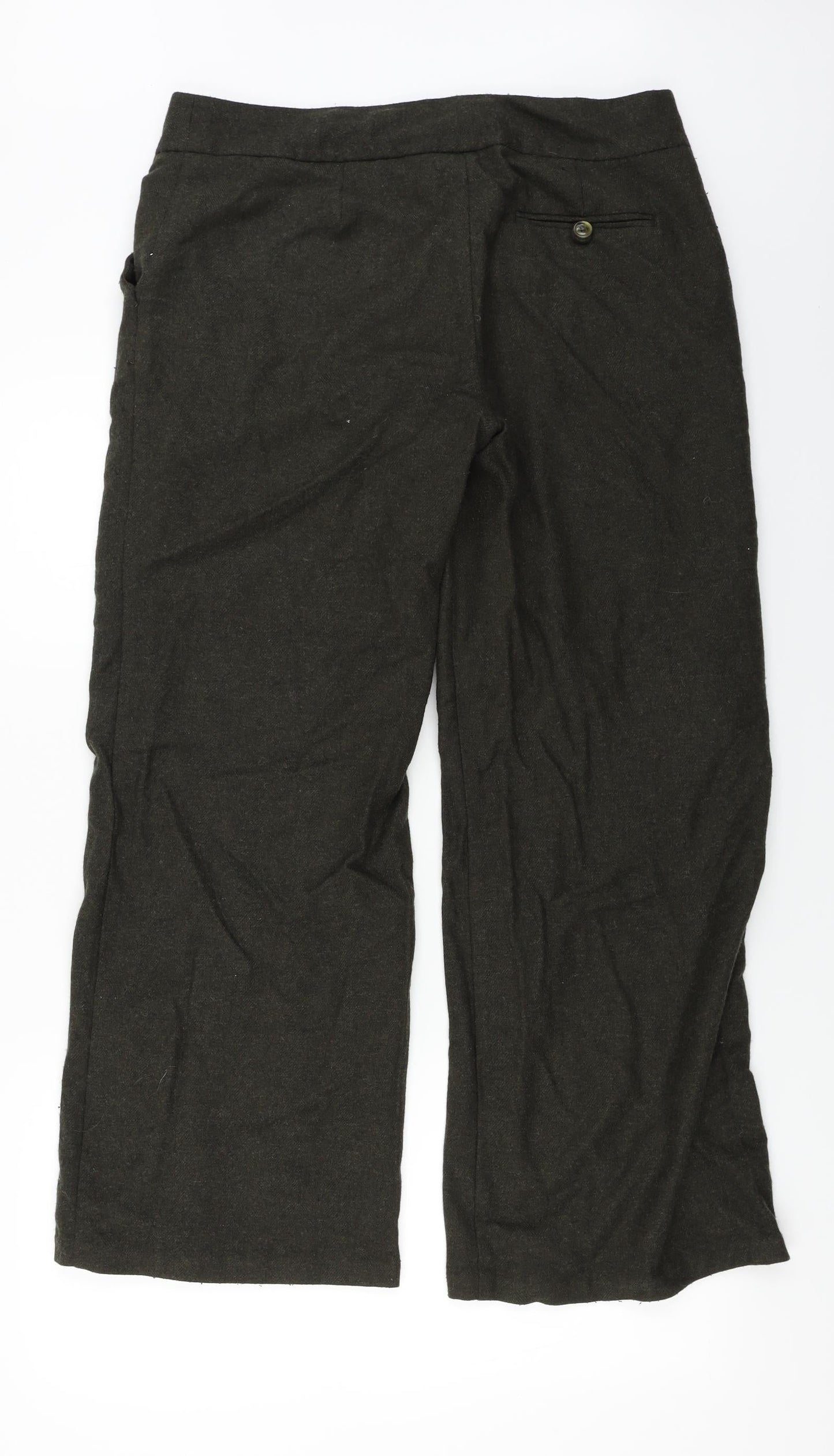 Womens UK Size 14 Marks and Spencer Regular Fit  Brown Trousers