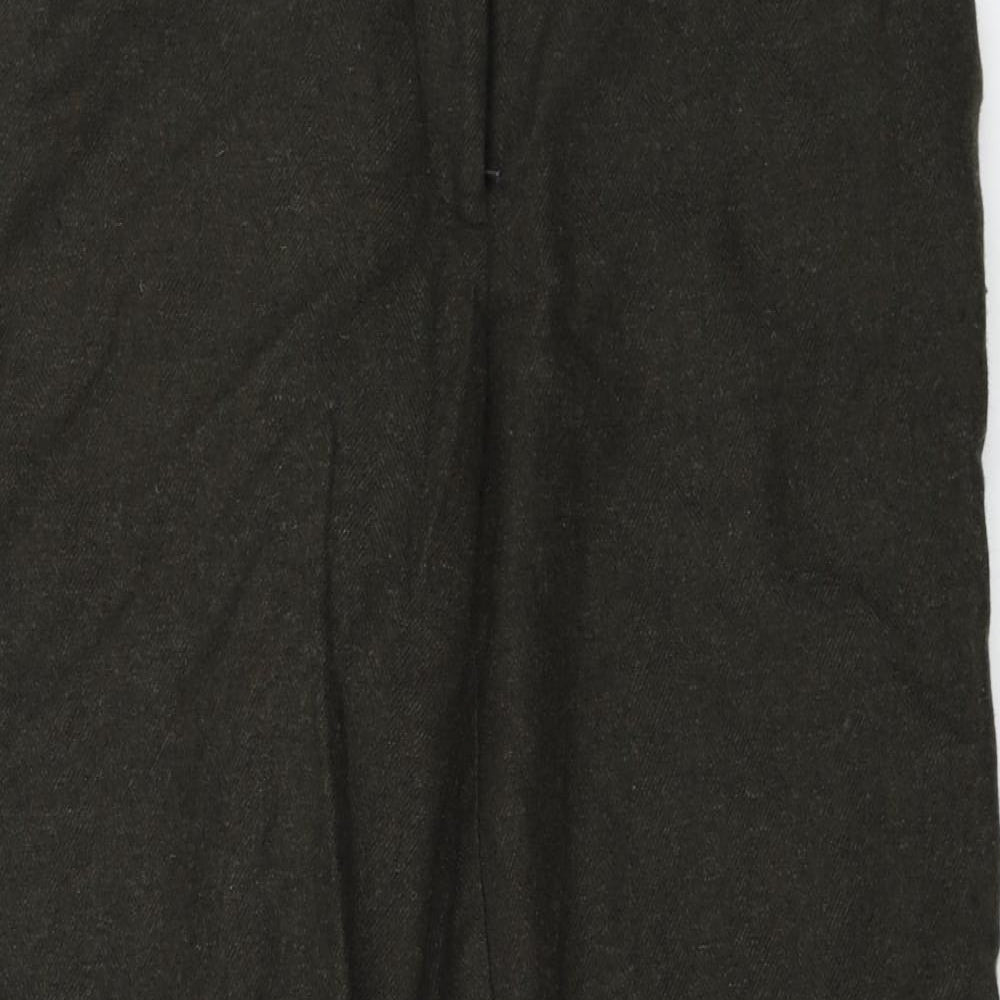Womens UK Size 14 Marks and Spencer Regular Fit  Brown Trousers
