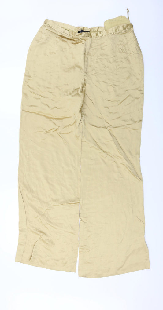 Womens UK Size 16 Episode Regular Fit  Yellow Trousers