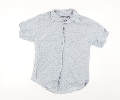 Topman  Mens Blue    Button-Up Size M