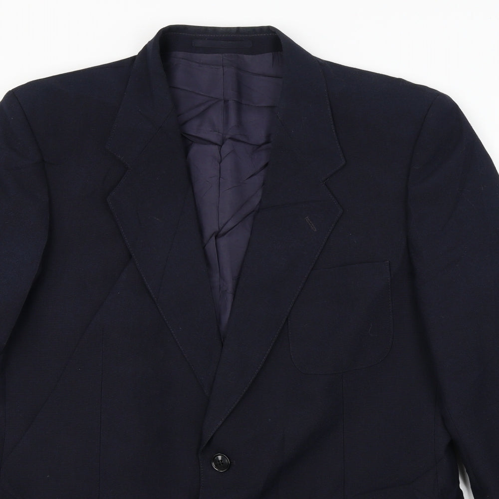Mens UK Size 42 Turo Regular Blue Suit Jacket