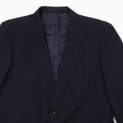 Mens UK Size 42 Turo Regular Blue Suit Jacket