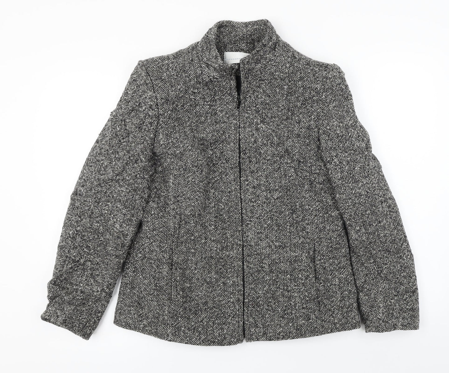 Womens UK Size 10 AMARANTO Grey Jacket