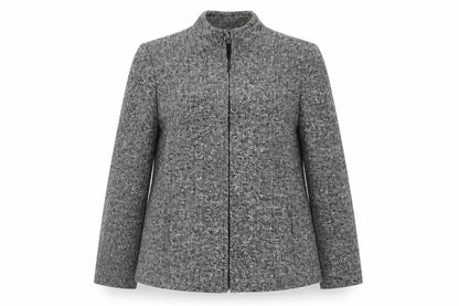 Womens UK Size 10 AMARANTO Grey Jacket