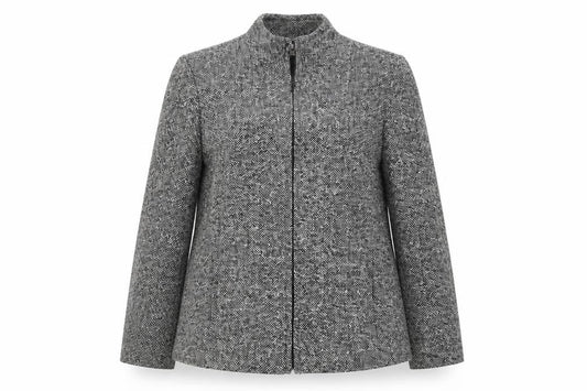 Womens UK Size 10 AMARANTO Grey Jacket