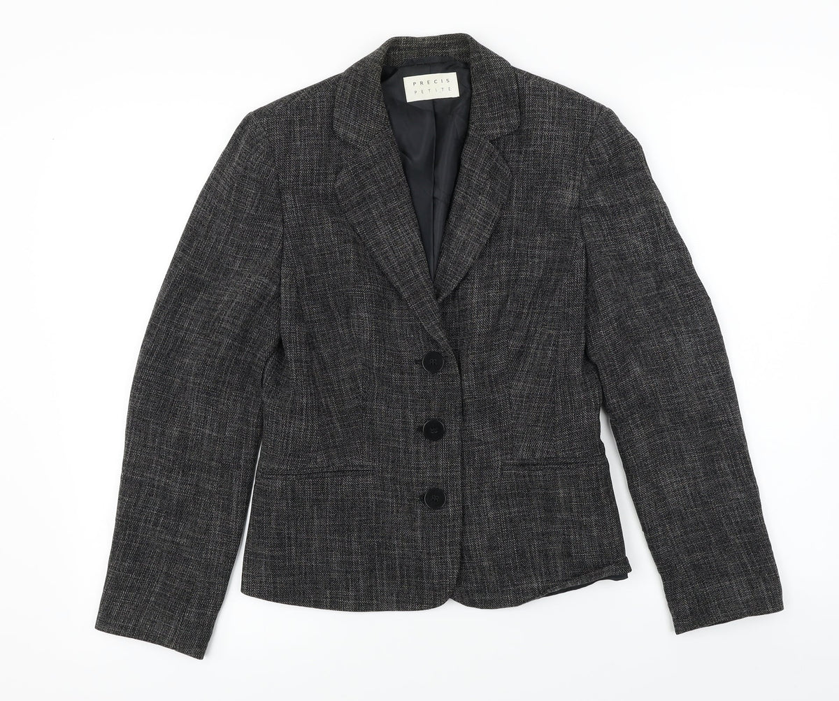 Precis Womens Grey   Jacket Blazer Size 8