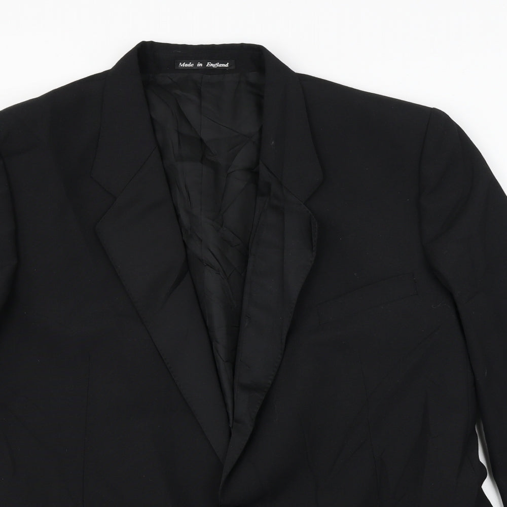 Mens UK Size 44 Chatsworth Regular Black Suit Jacket