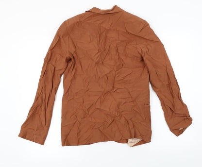 Topshop  Womens Brown   Jacket Blazer Size 8