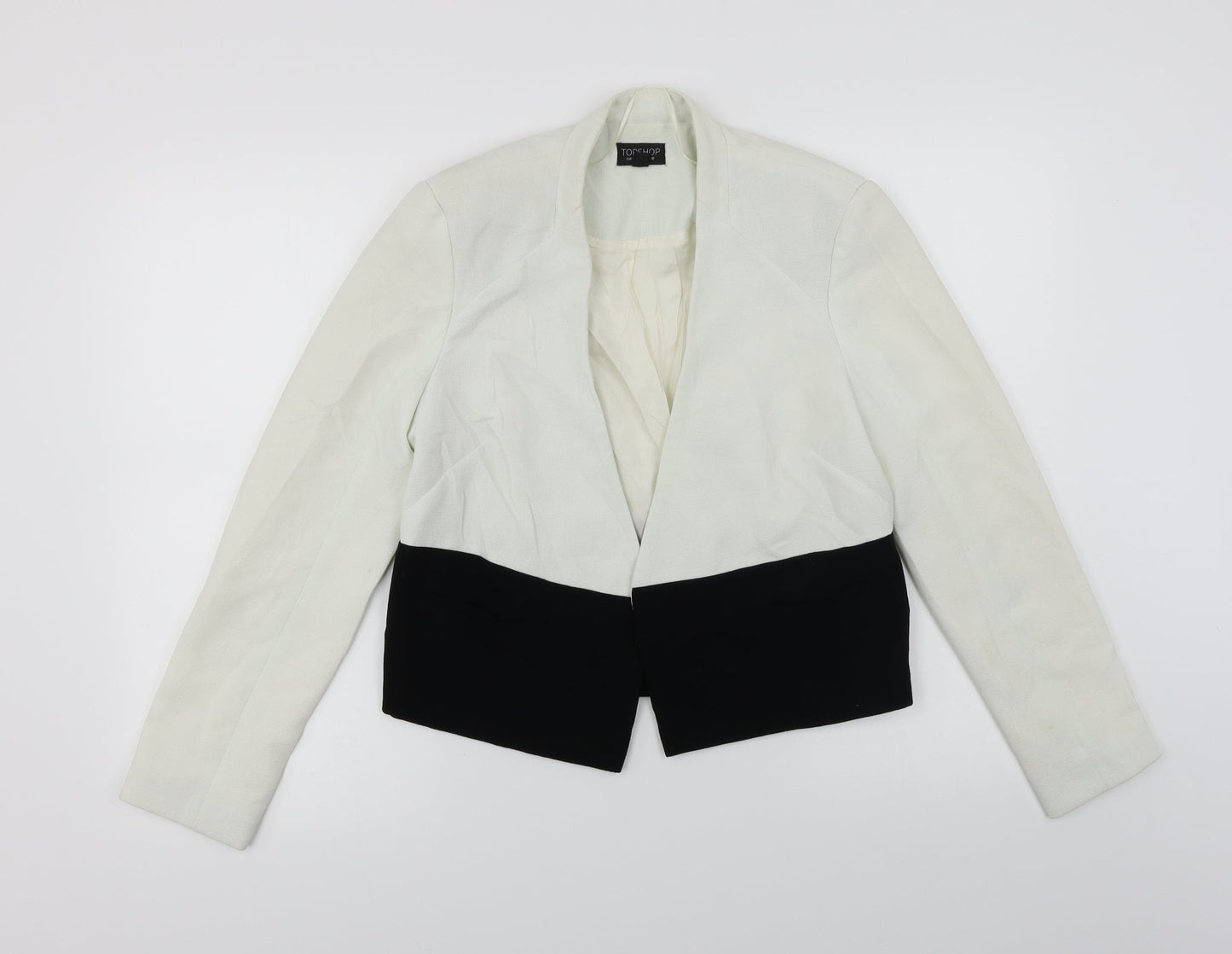 Topshop Womens White   Jacket Blazer Size 10