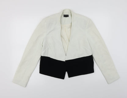 Topshop Womens White   Jacket Blazer Size 10