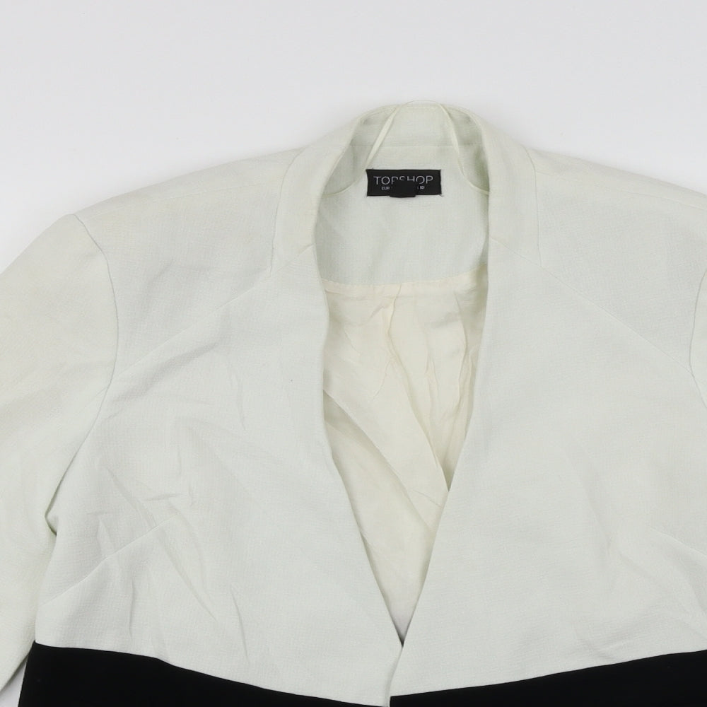 Topshop Womens White   Jacket Blazer Size 10