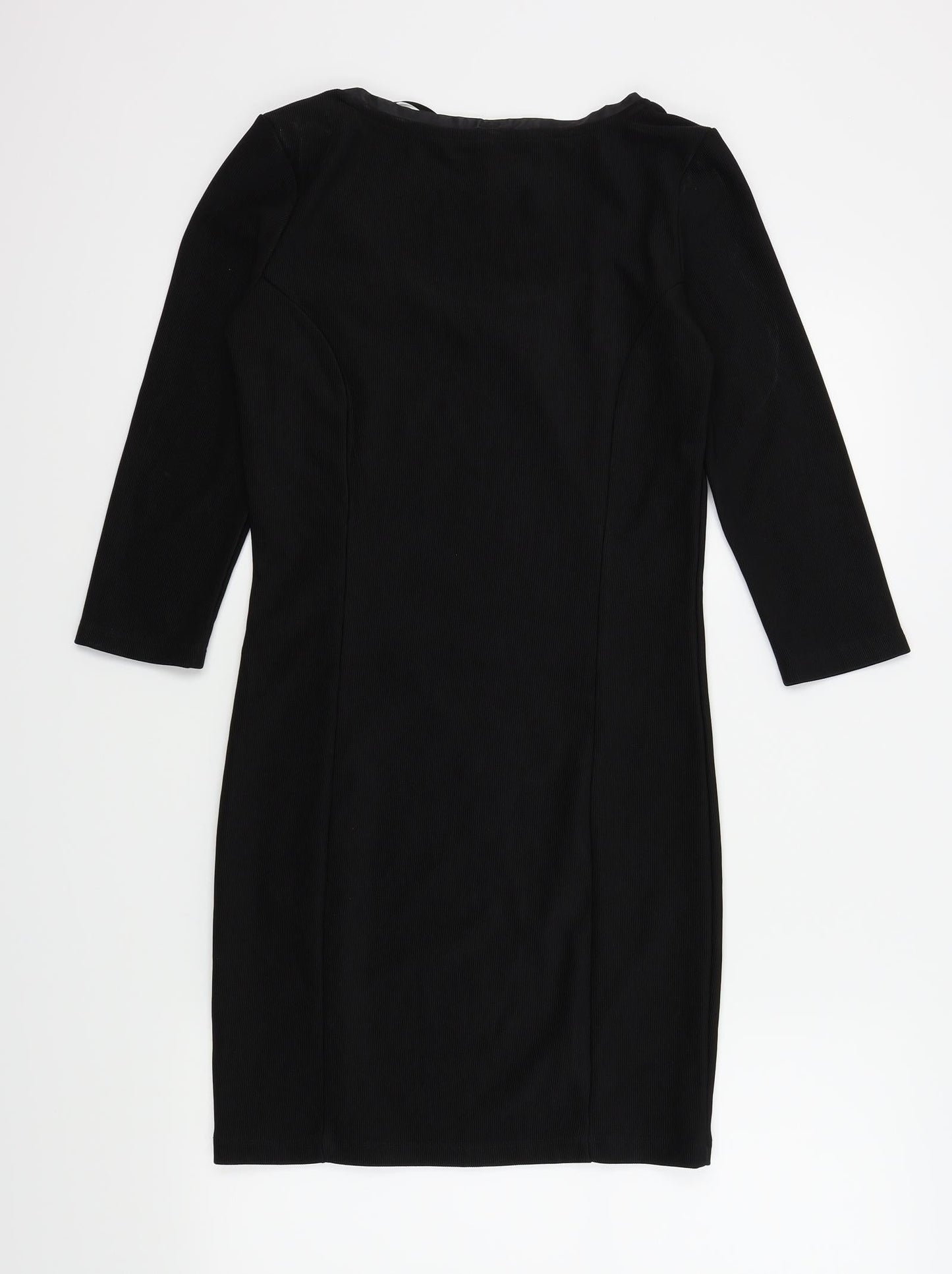 page one Womens Black Colourblock  A-Line  Size M