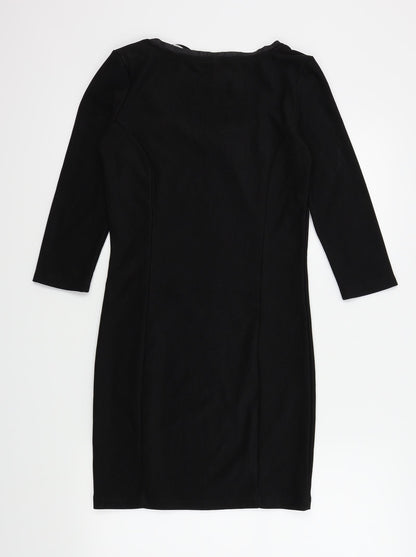 page one Womens Black Colourblock  A-Line  Size M