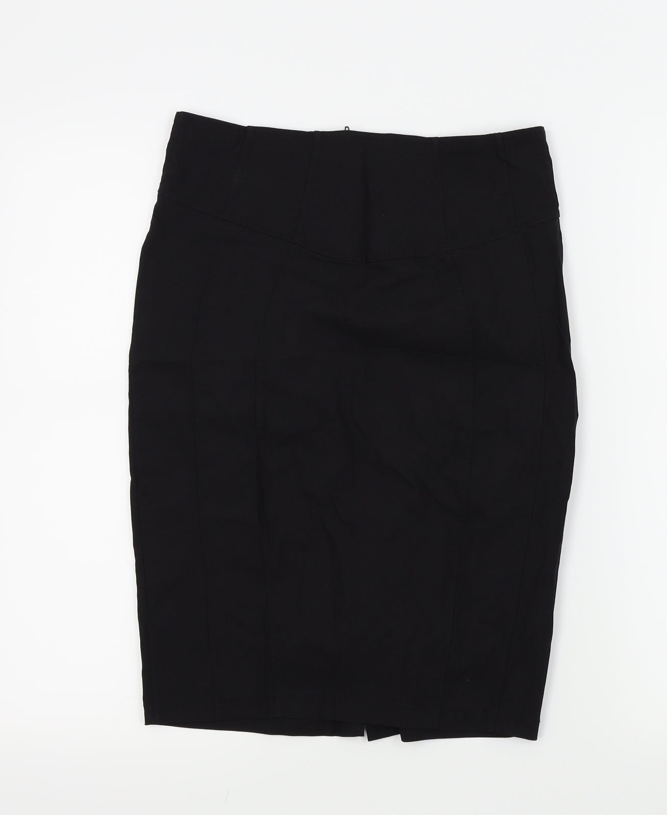 MISSSEXIES Womens Black   A-Line Skirt Size 10  - split front