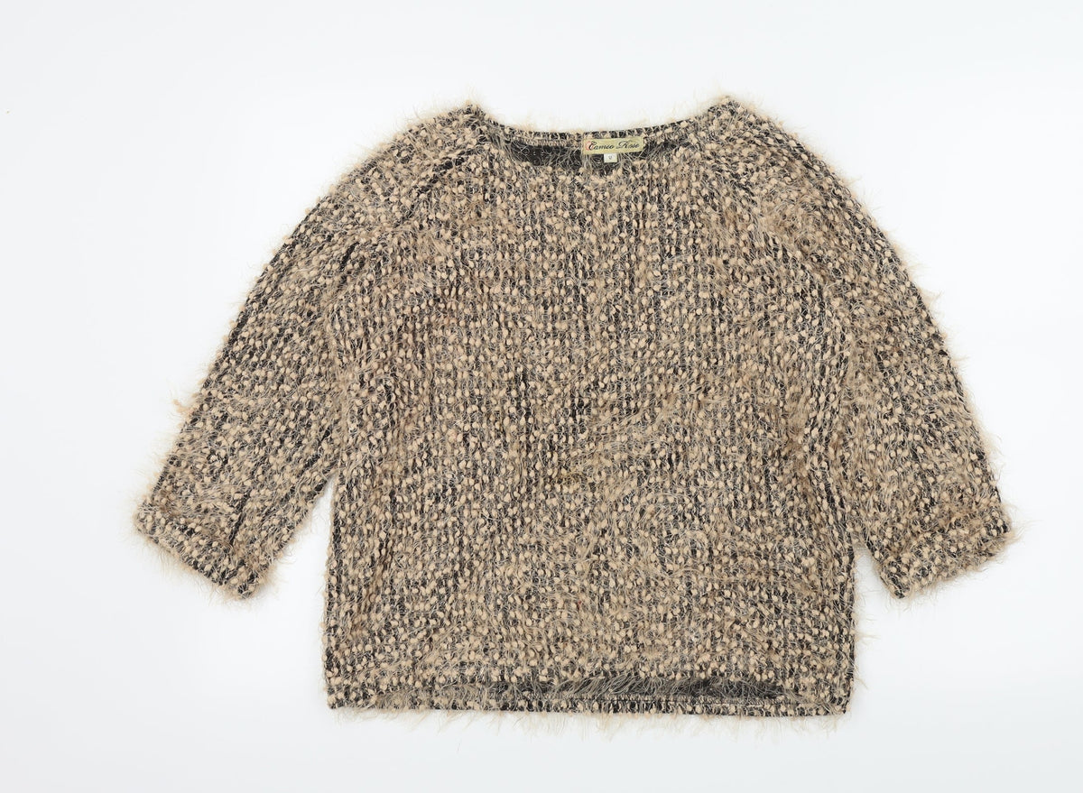 Cameo Rose Womens Brown Pullover Jumper Size 12
