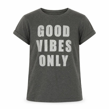 Primark Girls Grey Colourblock  Basic T-Shirt Size 7 Years