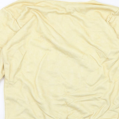 Preworn Girls Yellow   Pullover Jumper Size M  - cats
