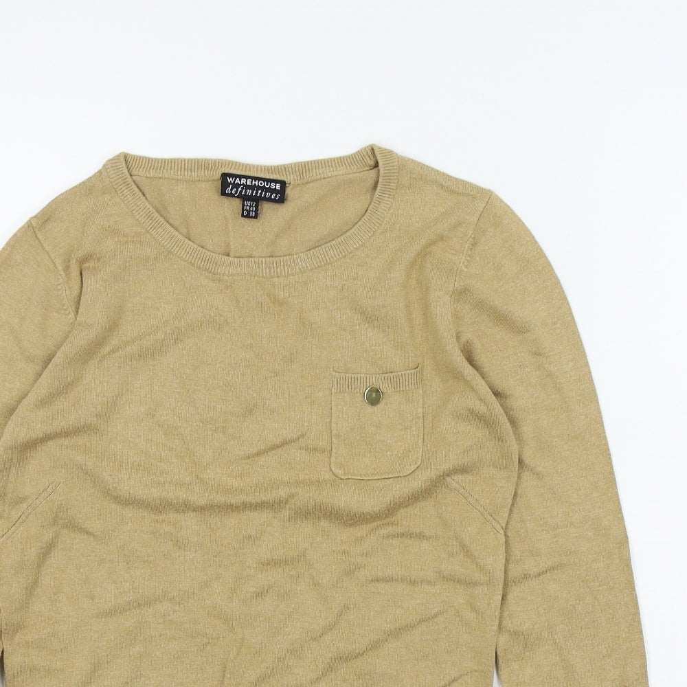 waerhouse Womens Brown   Henley Jumper Size 12