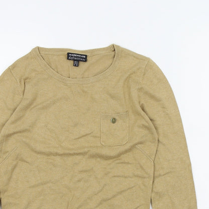 waerhouse Womens Brown   Henley Jumper Size 12
