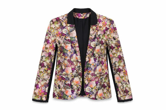 Topshop Womens Multicoloured Floral  Jacket  Size 6