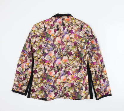 Topshop Womens Multicoloured Floral  Jacket  Size 6