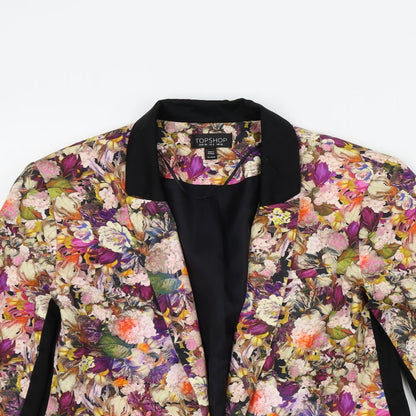 Topshop Womens Multicoloured Floral  Jacket  Size 6
