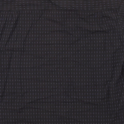 Xplicit Mens Black Geometric   Button-Up Size L
