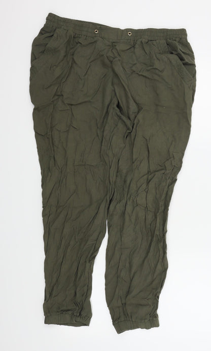 New Look Womens Green   Trousers   L28.5 in