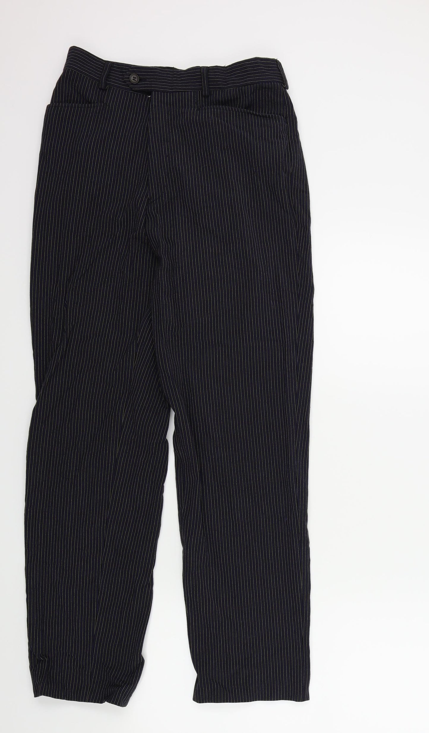Fosters Mens Blue Striped  Trousers  Size 30 L29 in