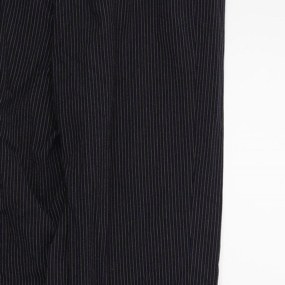 Fosters Mens Blue Striped  Trousers  Size 30 L29 in
