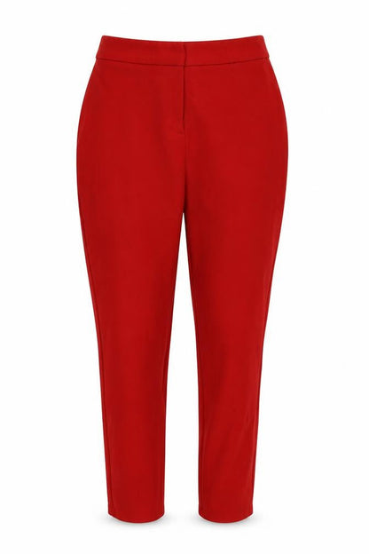 Womens UK Size 10 Missguided Regular Fit  Red Trousers