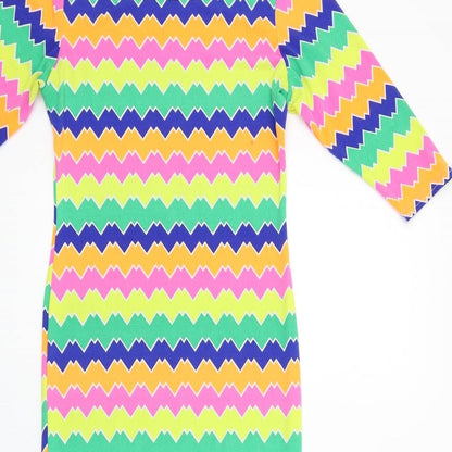 Zack London Womens Multicoloured Striped  Fit & Flare  Size 8