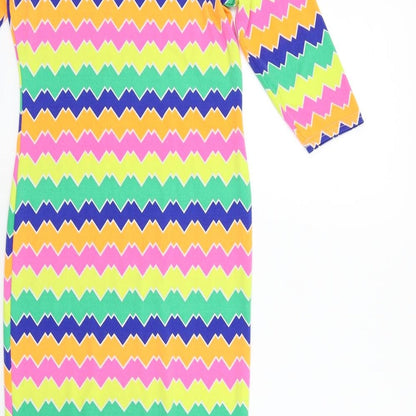 Zack London Womens Multicoloured Striped  Fit & Flare  Size 8