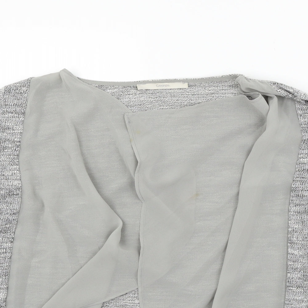 George Womens Grey   Cardigan Jumper Size 12