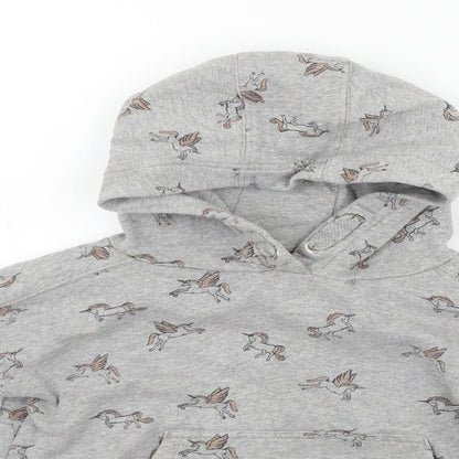George Boys Grey   Pullover Jumper Size 8 Years  - unicorn
