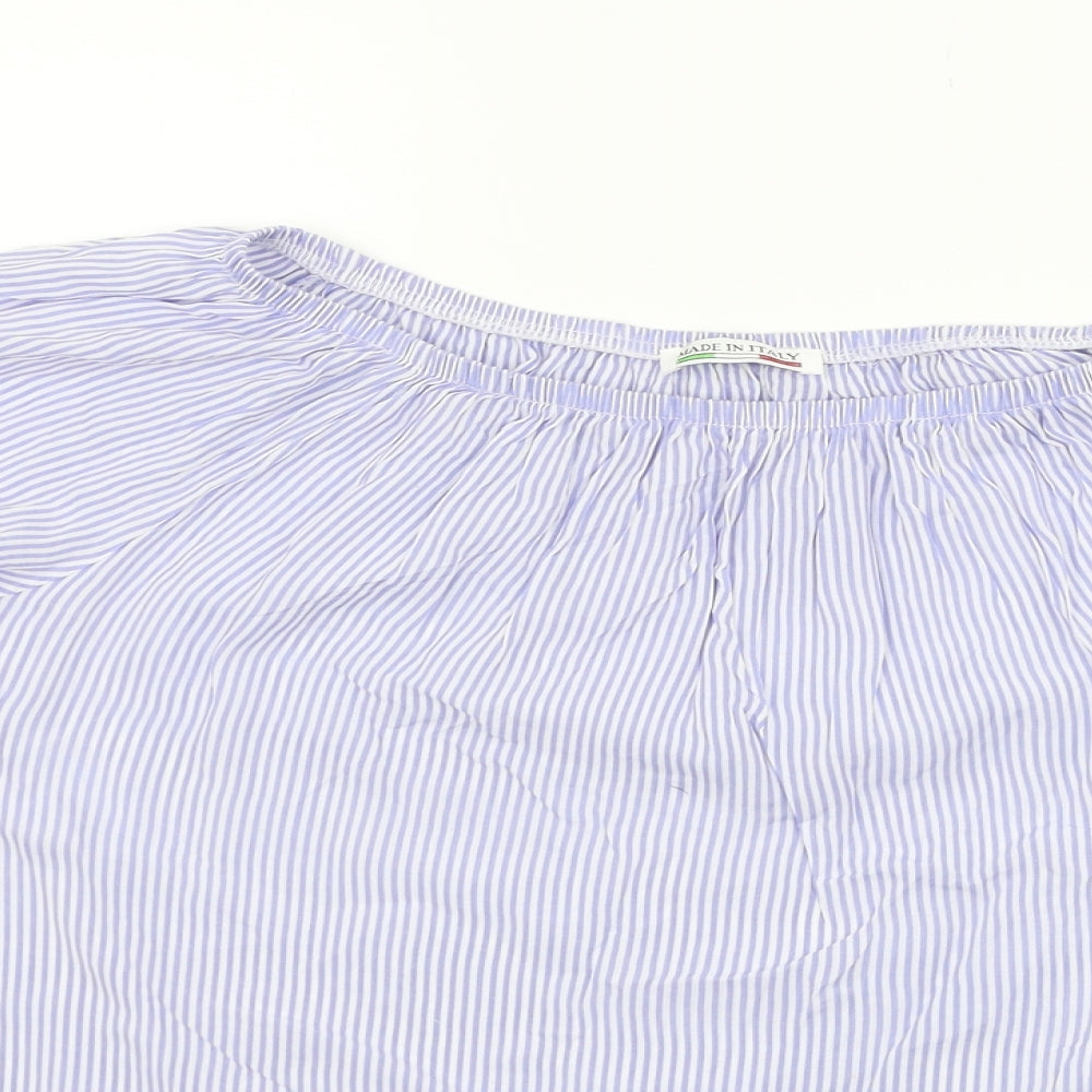 Womens UK Size XL Made in Italy Blue  Blouse