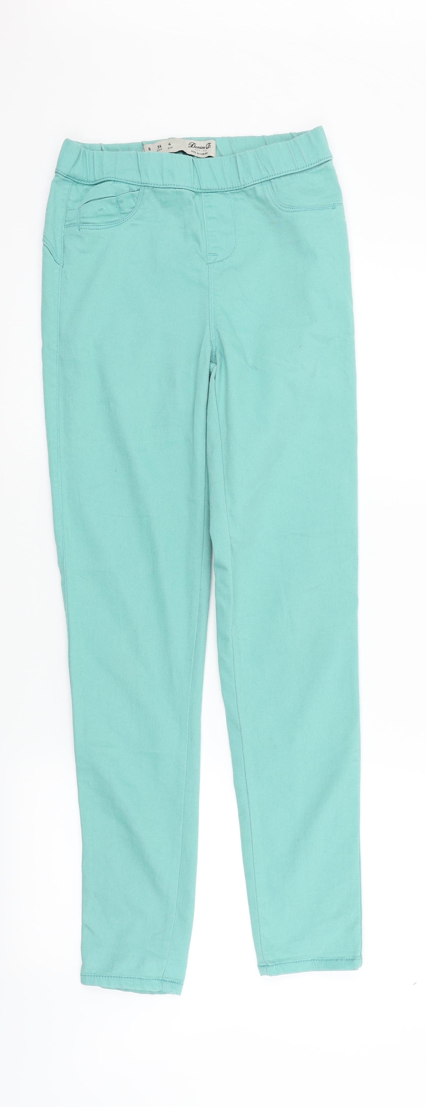 Womens UK Size 8 deniem & co Regular Fit Straight Green Jeans